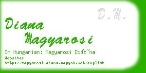 diana magyarosi business card